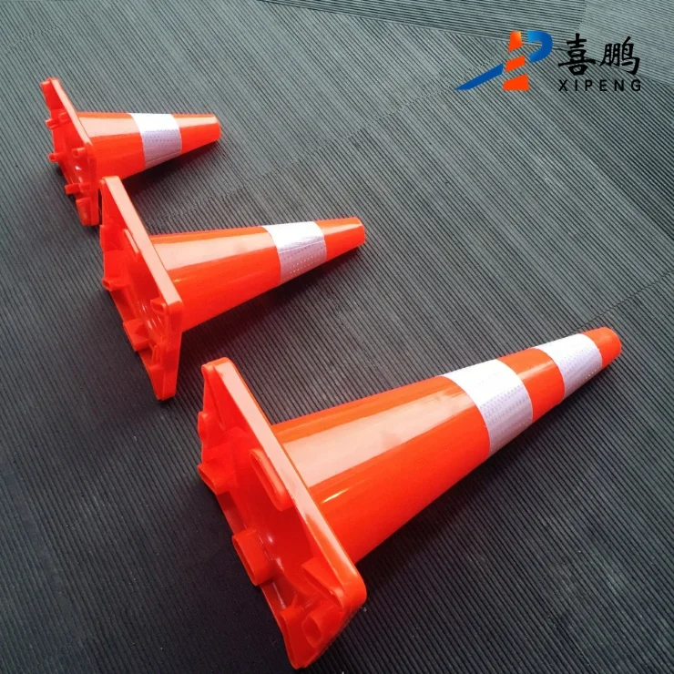 Factory Sale Soft 2.3kg 70cm PVC Orange Traffic Cone For Road Safety