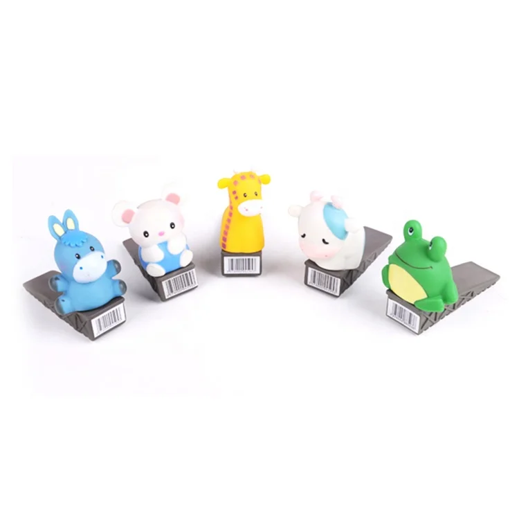 Promotion Animal Shape PVC Door Stopper Stopper Toy Rabbit Hippo Animal Door Stopper