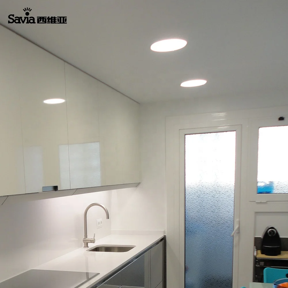 Savia LED SMD 20W aluminum plastic  round 8 inch recessed downlight commercial ceiling embedded light ceiling lamp