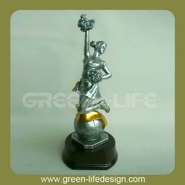 polyresin спорта сувенир черлидинг фигурка