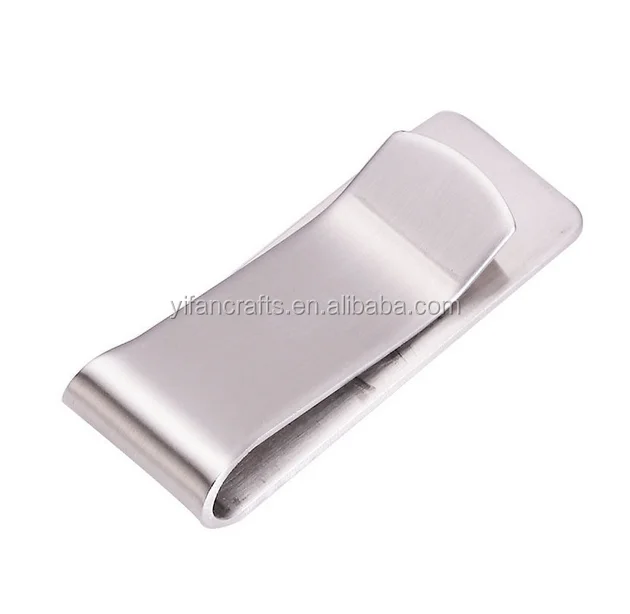 Men Stainless Steel Smart Money Clip Strong Magnetic ID Cash Holder