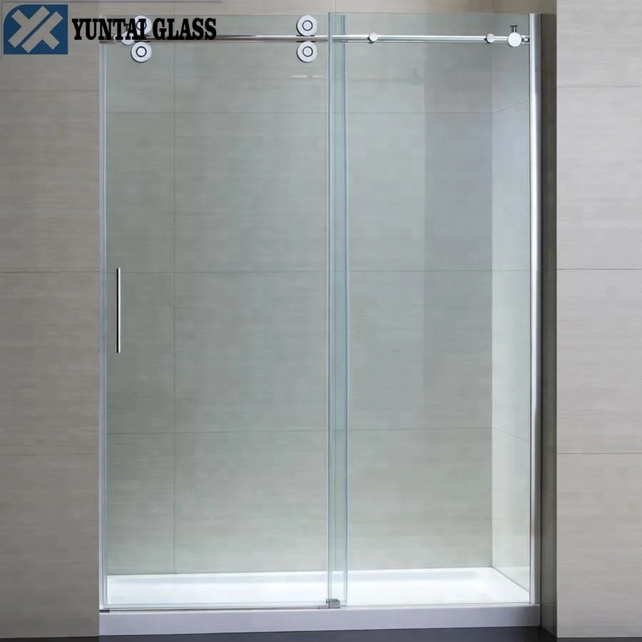 high quality 6mm 8mm 10mm 12mm optiwhite clear frameless folding tempered glass shower cubicles doors with CE