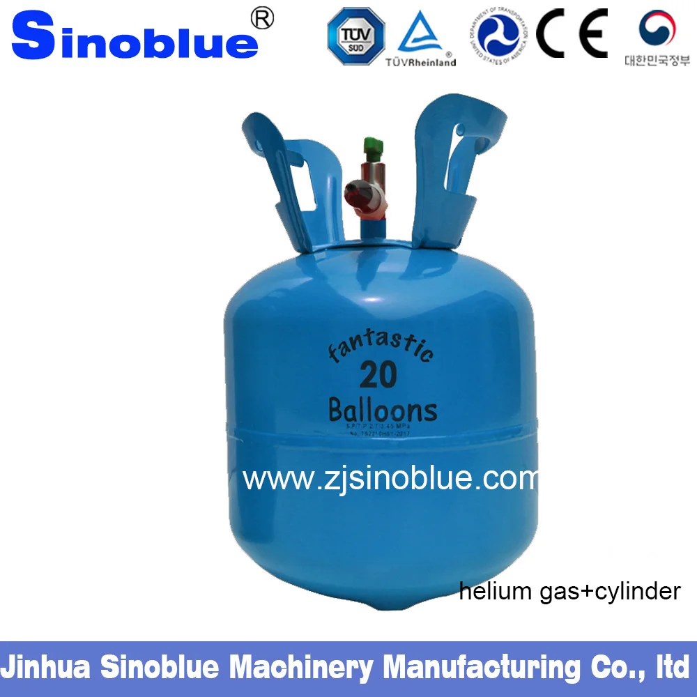
5L filled helium gas cylinder producer can filling 30pcs balloon 