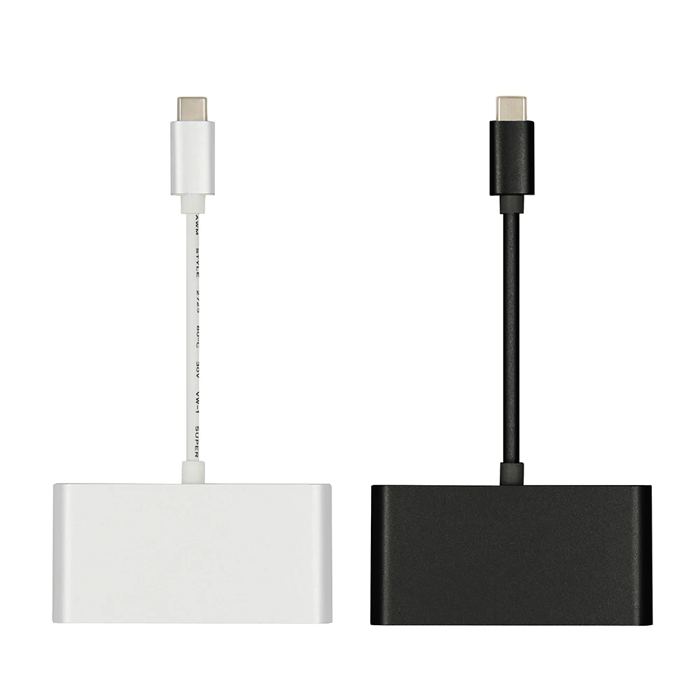  Оптовая продажа Серебряный алюминий 3 порта Usb Hub 0 High Speed Por концентратор Тип C зарядный