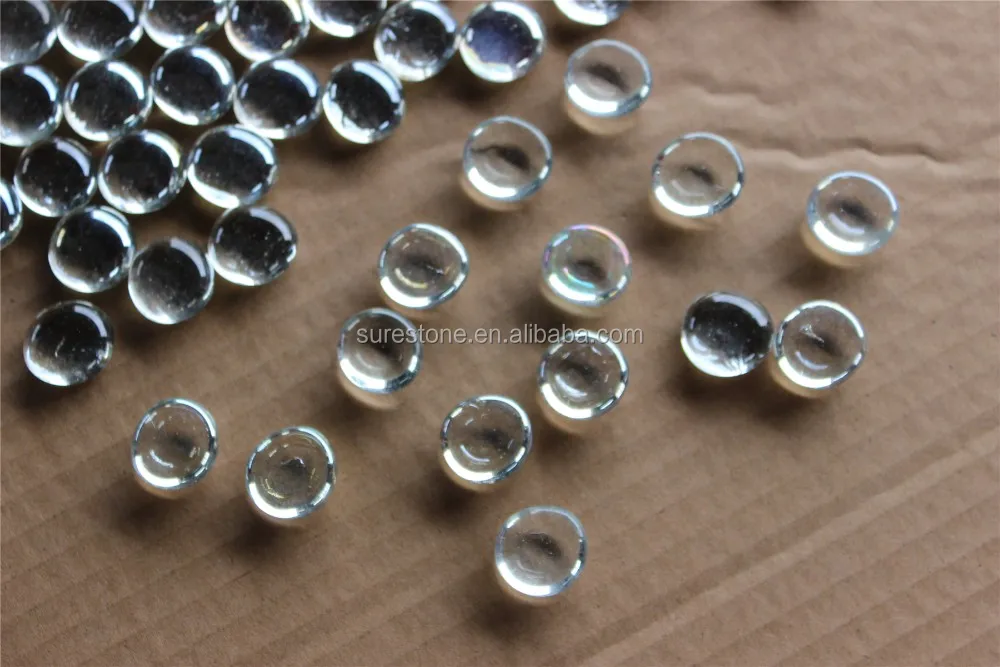 decorative coloured glass pebbles artificial clear glass stone Irregular Glass Pebbles For Swimming Pool