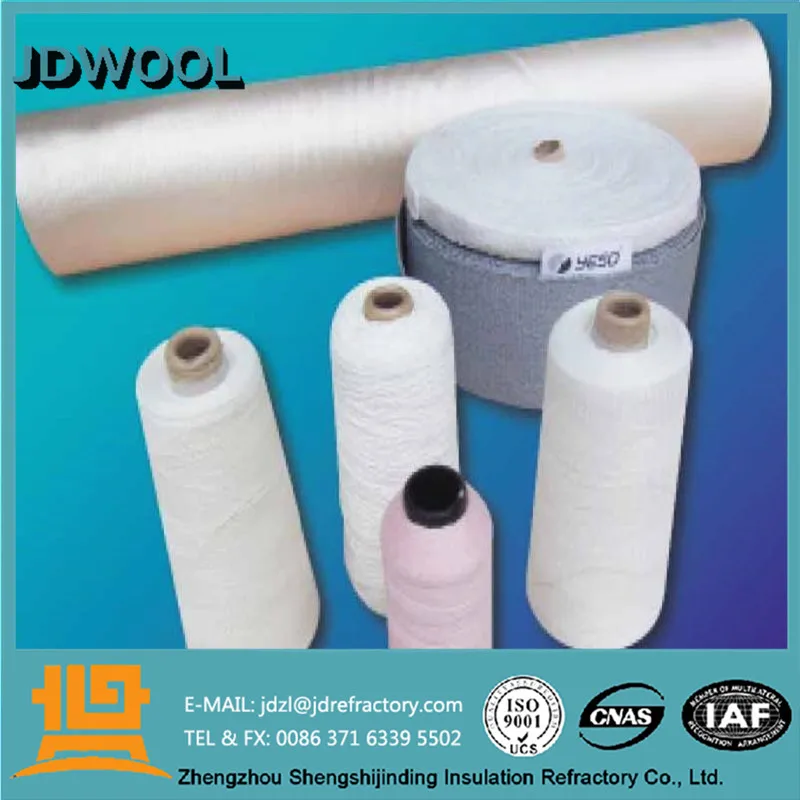 
JDWOOL high Heat oven insulation Textile Ceramic Fiber Yarn 