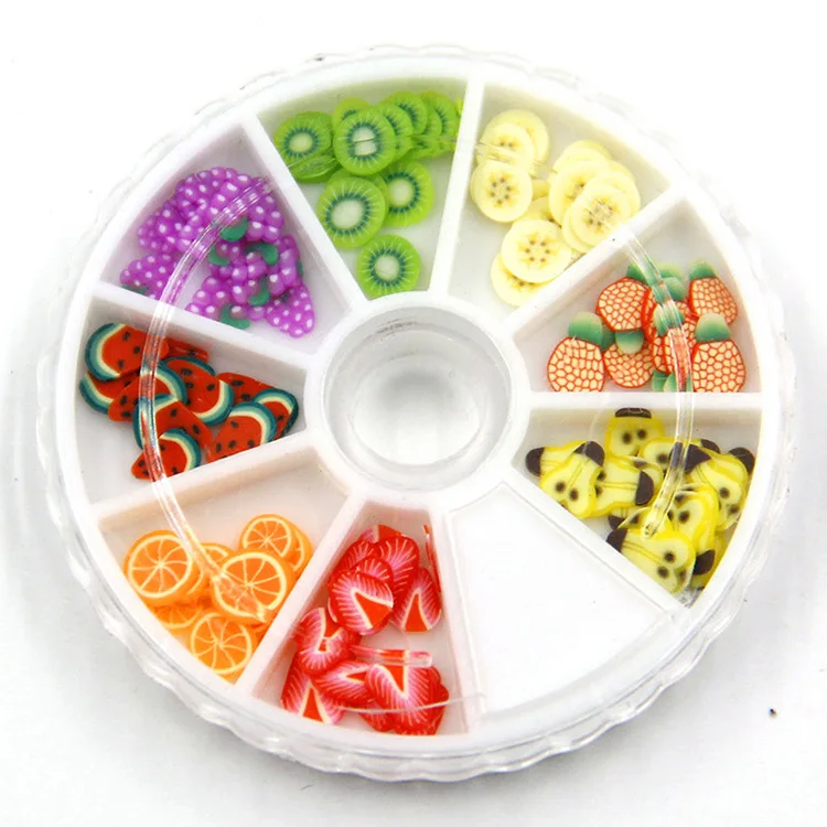 
Wholesale Popular 3D Soft Clay Slice Decorations Slime Making Supply Fruit Flower Animal Polymer Clay Slices for Slime 