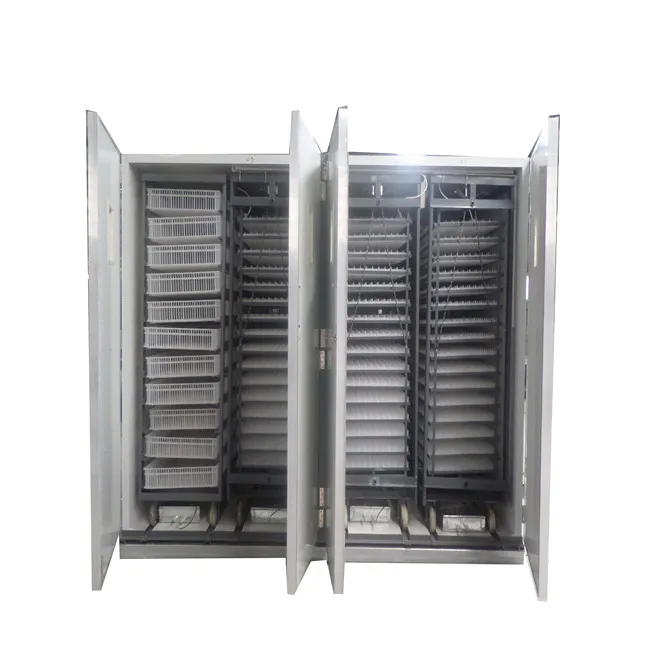 Large capacity setter and hatcher combined automatic 20000 chicken eggs incubator with eggs trolley
