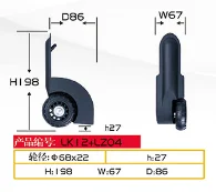 Profession Design Best Luggage Wheels Parts Accessories Portable Luggage Wheels Suitcase Wheels Black Plastic Durable Paypal HXX