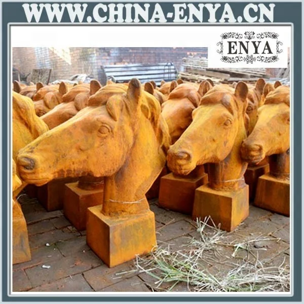 High quality factory price decorative horse head, antique horse head figurine