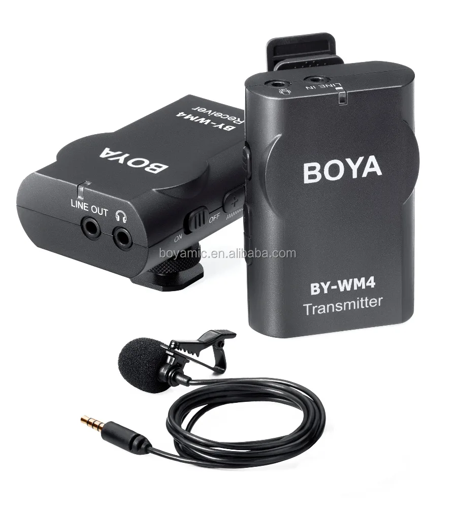 
BOYA BY-WM4 2,4G беспроводной микрофон для смартфонов и цифровых зеркальных фотоаппаратов 