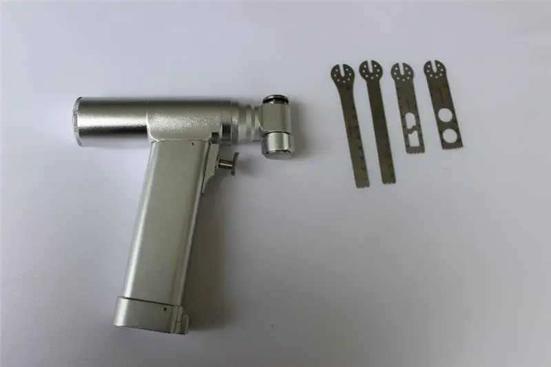 BS-0310 Medical Angled Oscillating Blades Orthopedic Instruments Surgical Saw Blade For Amputation Surgery