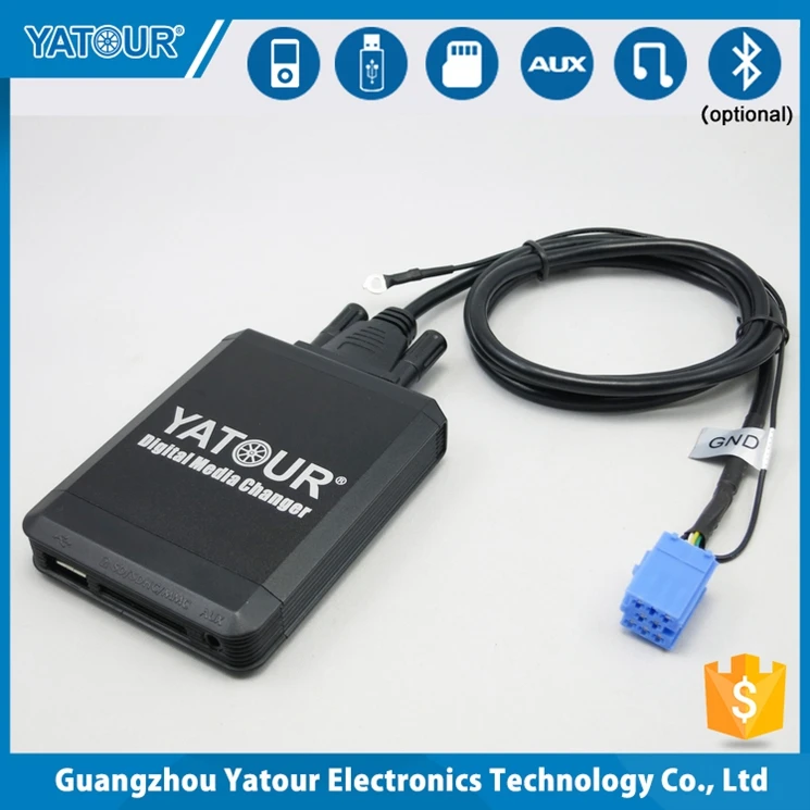 
handsfree/mp3/sd /usb/iphone yatour yt-m07 