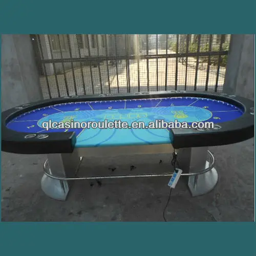 Baccarat Blackjack Texas Poker chips Customize Luxury casino poker table with LED light BIG size Professnional High quality