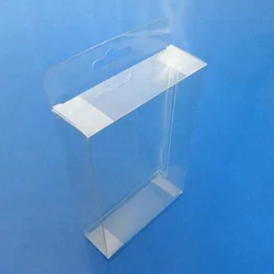 Customize transparent pet clear plastic folding boxes for cell phone accessories