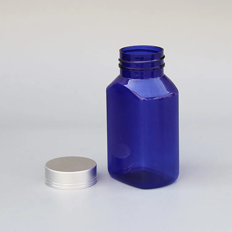 Wholesale Plastic 150ml Food Sealed Capsule Tablet Square Transparent  PET Container