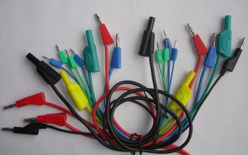 multimeter 4mm banana plug telecommunication test lead with banana plug
