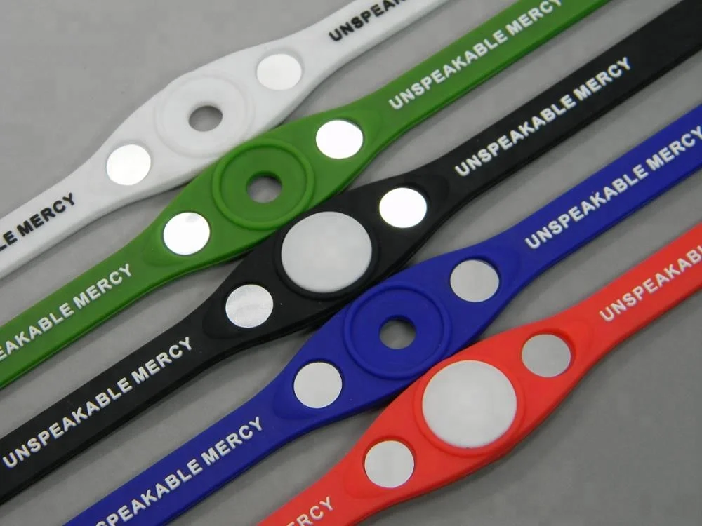 Custom Balance 3000 holograms negative ions silicone Power energy bracelet balance bands