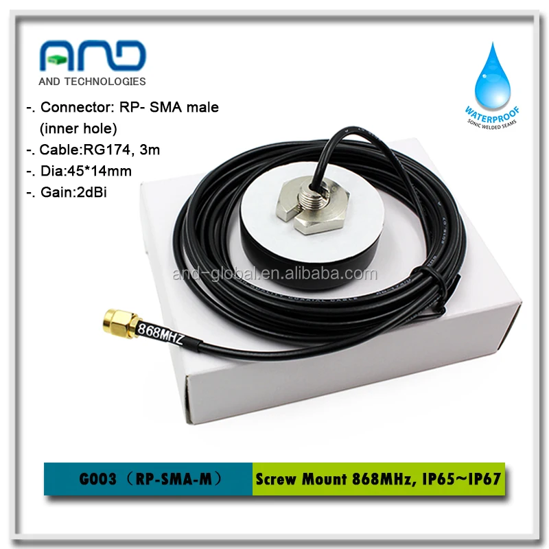 ism antenna FM band 868Mhz antenna 868 MHz Antenna with 2 dB Gain TX/RX,868m Aerial long range transceiver antenna
