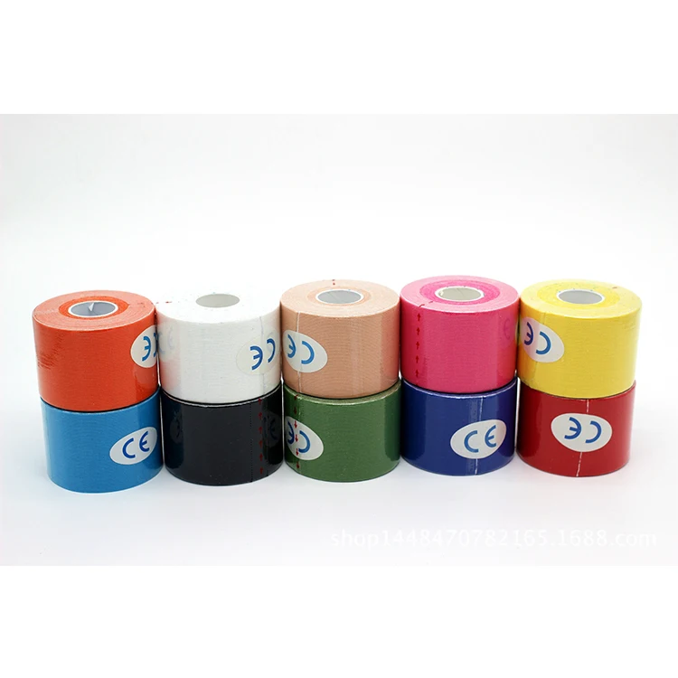 
VIRSON Waterproof Cotton Elastic Kinesiology Sports Tape Athletic Muscle Medical Tape 5cmx5m 