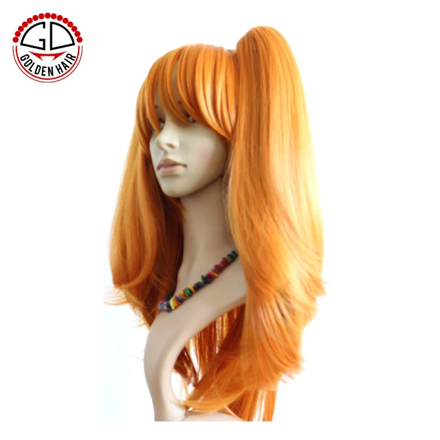 
Beauty High Quality Factory Price Heat Resistant Sailor Moon Cosplay Wig Yellow Anime Wig 