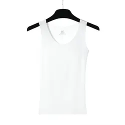 Лидер продаж, модный стильный приталенный бесшовный топ, Женская майка, женские майки