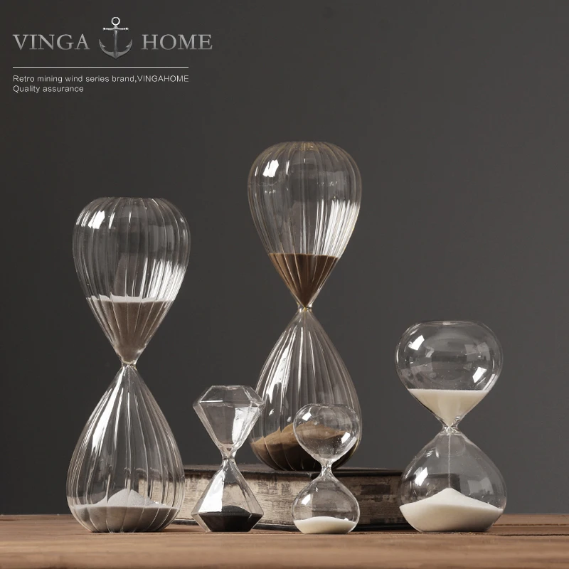 5 minutes 30 minutes creative Glass Hourglass Timer
