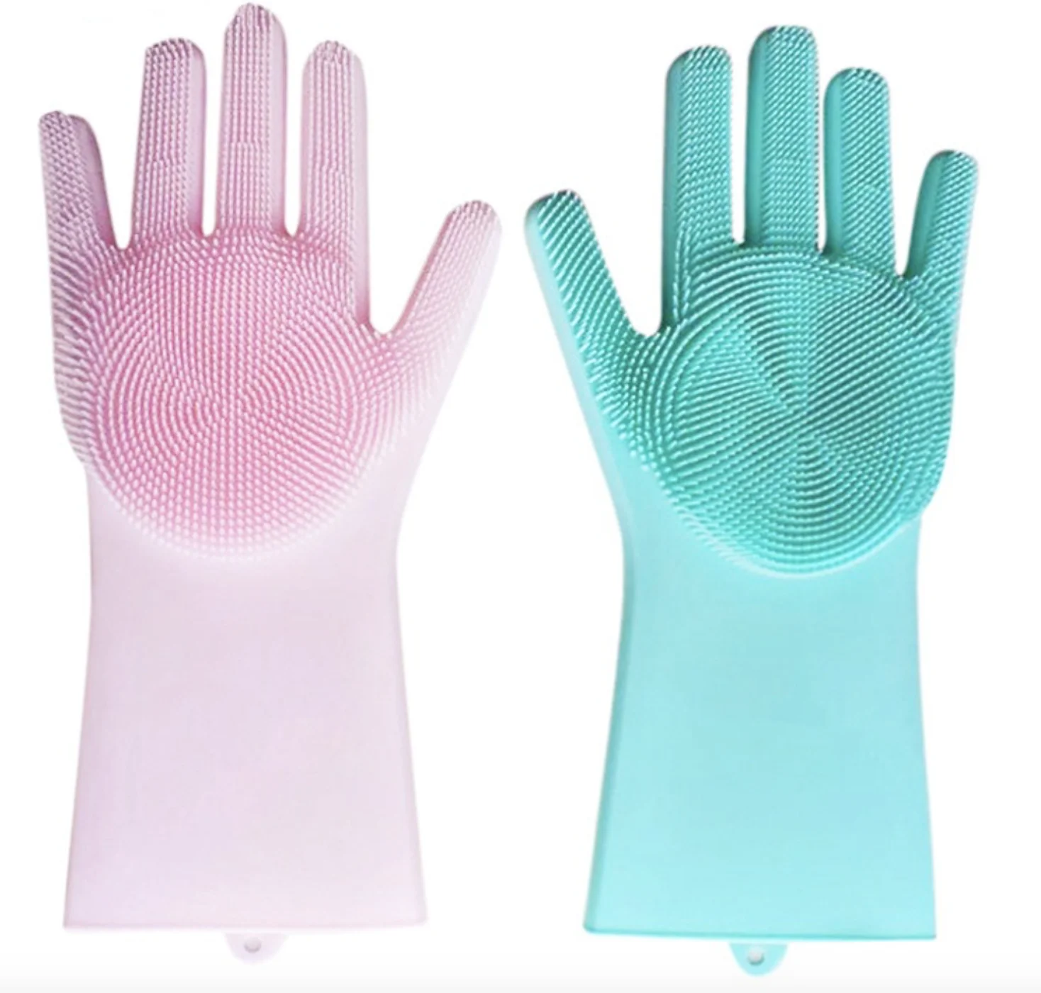 Good Quality Cleaning Sponge Gloves Reusable Kitchen Household Magic Silicone Dishwashing Gloves