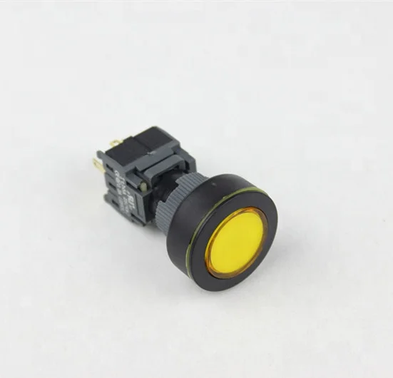 6Pin с фиксацией кольцо осветить 16/22 мм 12 v привело кнопочный переключатель