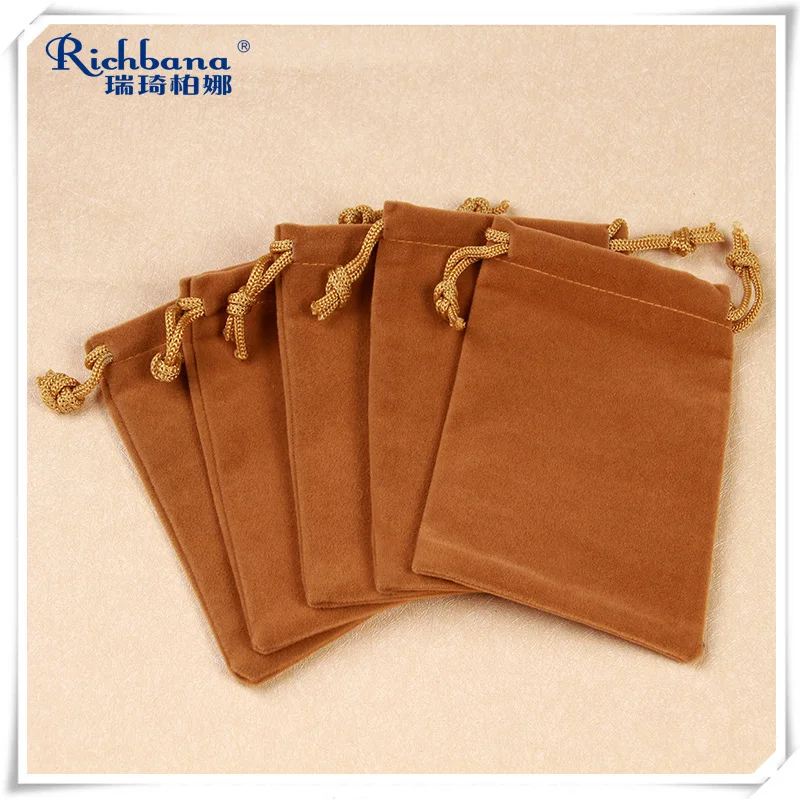 Promotion drawstring velvet pouch bags for jewelry