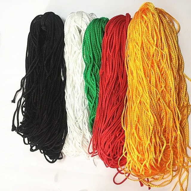 Hot sale 4mm  nylon braided rope color nylon rope for sale