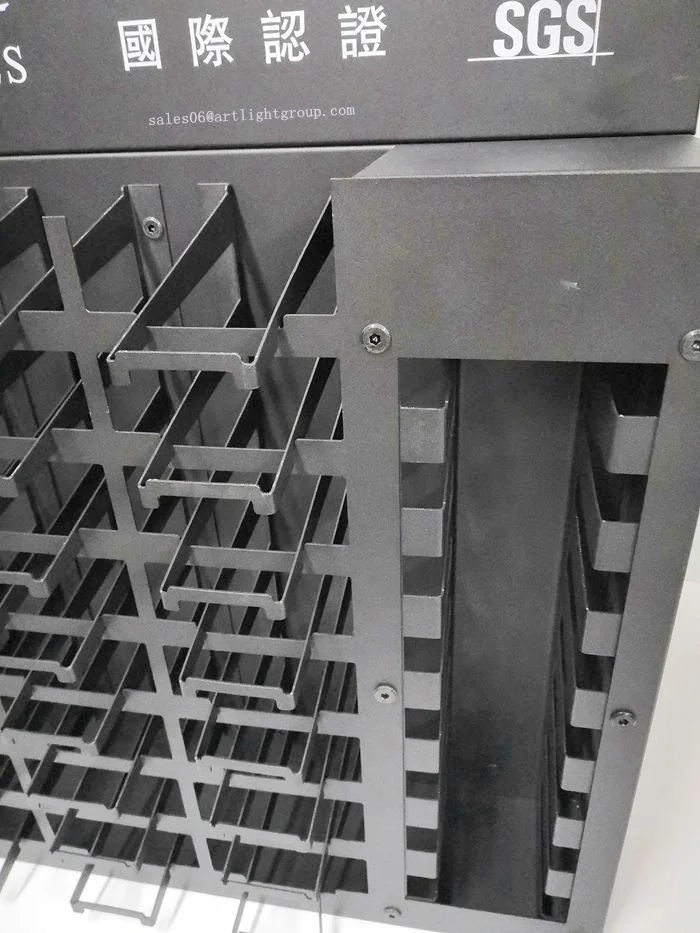 Desktop Granite Sample Tower Display / Quartz Stone Sample Display Rack