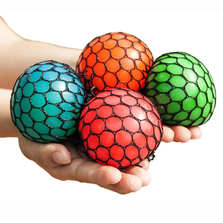 
Color Changing Squeeze Toy Grape Pressure Decompression Stress Relief Mesh Ball  (60780100496)