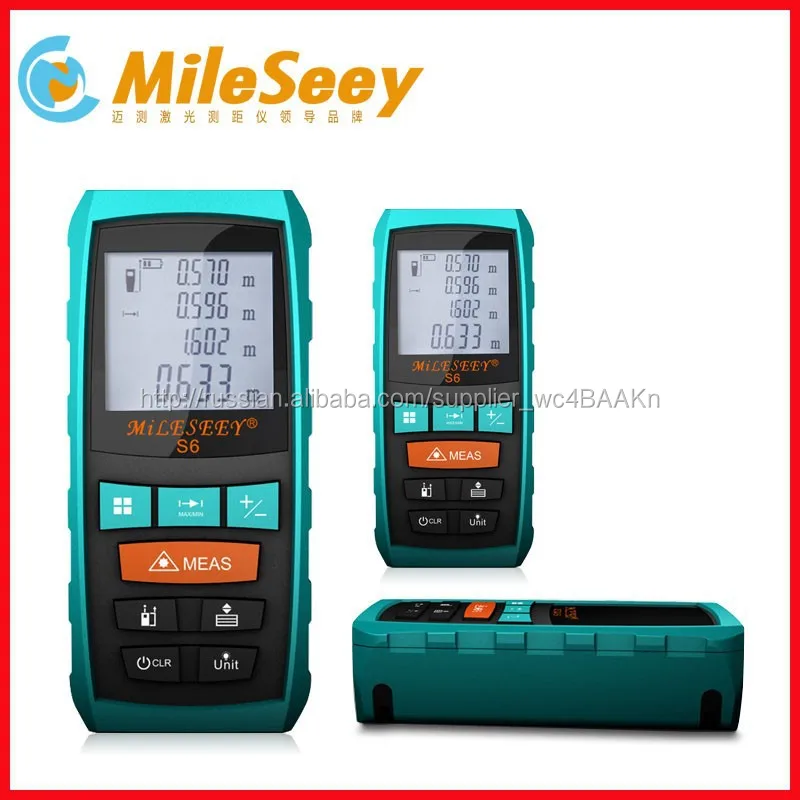 Mileseey S6 40 м лазерного мера инфракрасный измеритель расстояния