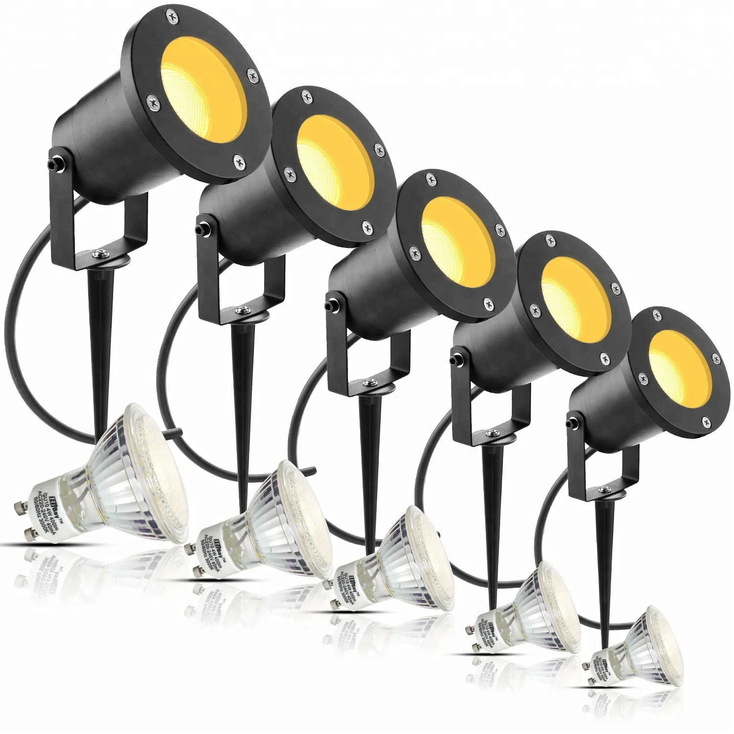 2018 new design mr16 gu10 e27 220v led garden spike light for courtyard decoration lighting