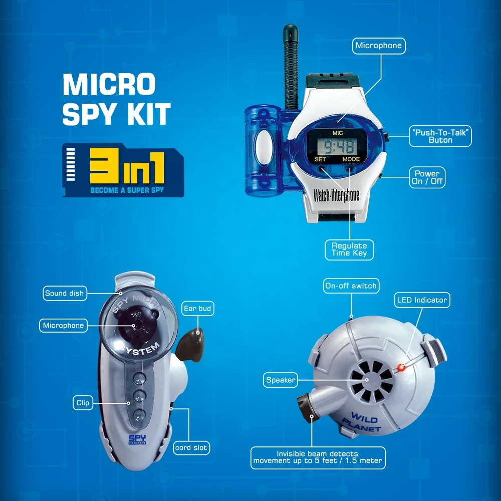 Products intelligence toys walkie-talkie spy toys stem education gift for boy kid