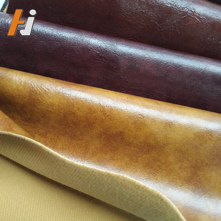 High Quality Eco Friendly Water Proof Faux Leather Rolls Skin Oil Wax PU Synthetic Leather Factory Direct Price For Sofa