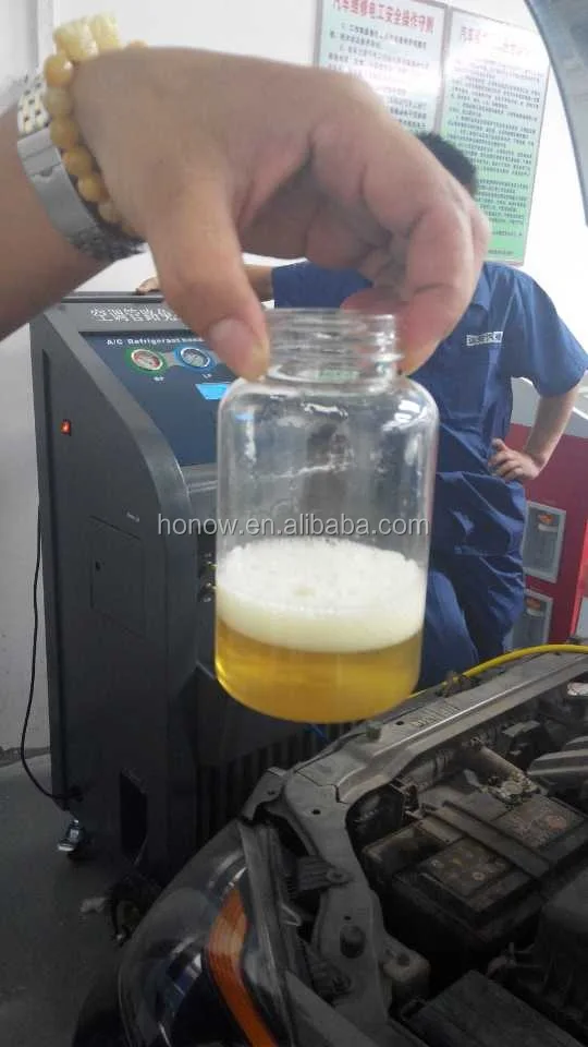 China Factory Full Automatic Car Air Conditioner Cleaning Machine, A/C Refrigerant R134a R22 Recovery Recycling Recharge Machine