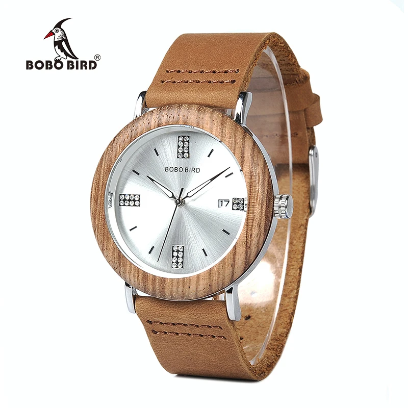 BOBO BIRD Girl Latest Hand Wrist Watch For Female Stainless Steel Silver Luxury Women Watch Customize