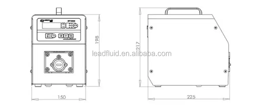 Lead Fluid Intelligent Laboratory Dispensing Peristaltic Pump BT100L with DT Series Head