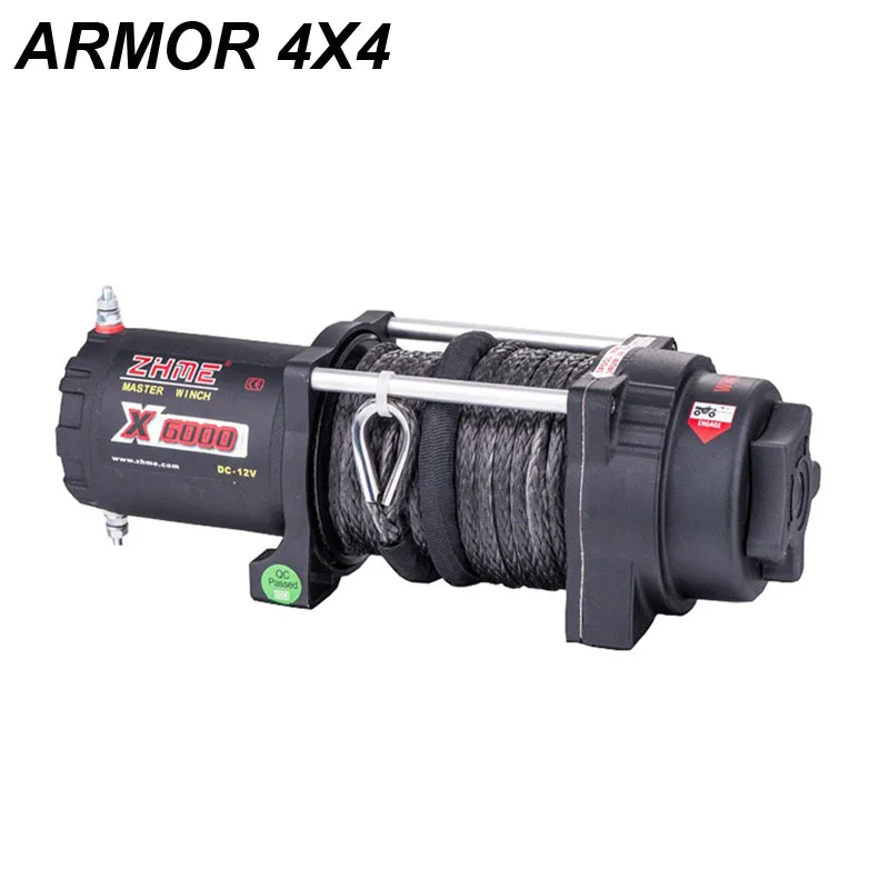 6000lbs pull ground anchor small winch for sale with synthetic rope