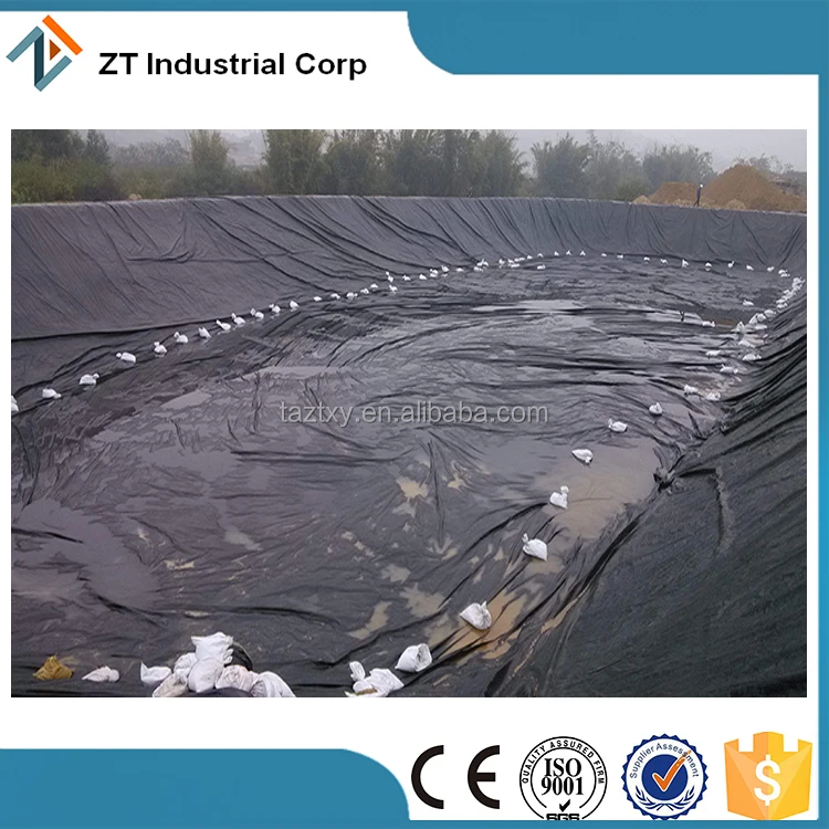 smooth hdpe pond liner and dam liner cost in hdpe geomembrane
