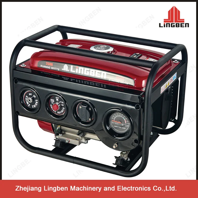 Lingben Бренд 6.5Hp Бензиновый Генератор 168F-1 Двигатель Сделано В Китае LB3700DXE-B