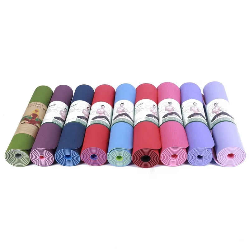 2019 high quality custom print private label tpe eco-friendly yoga mat for yoga beginner