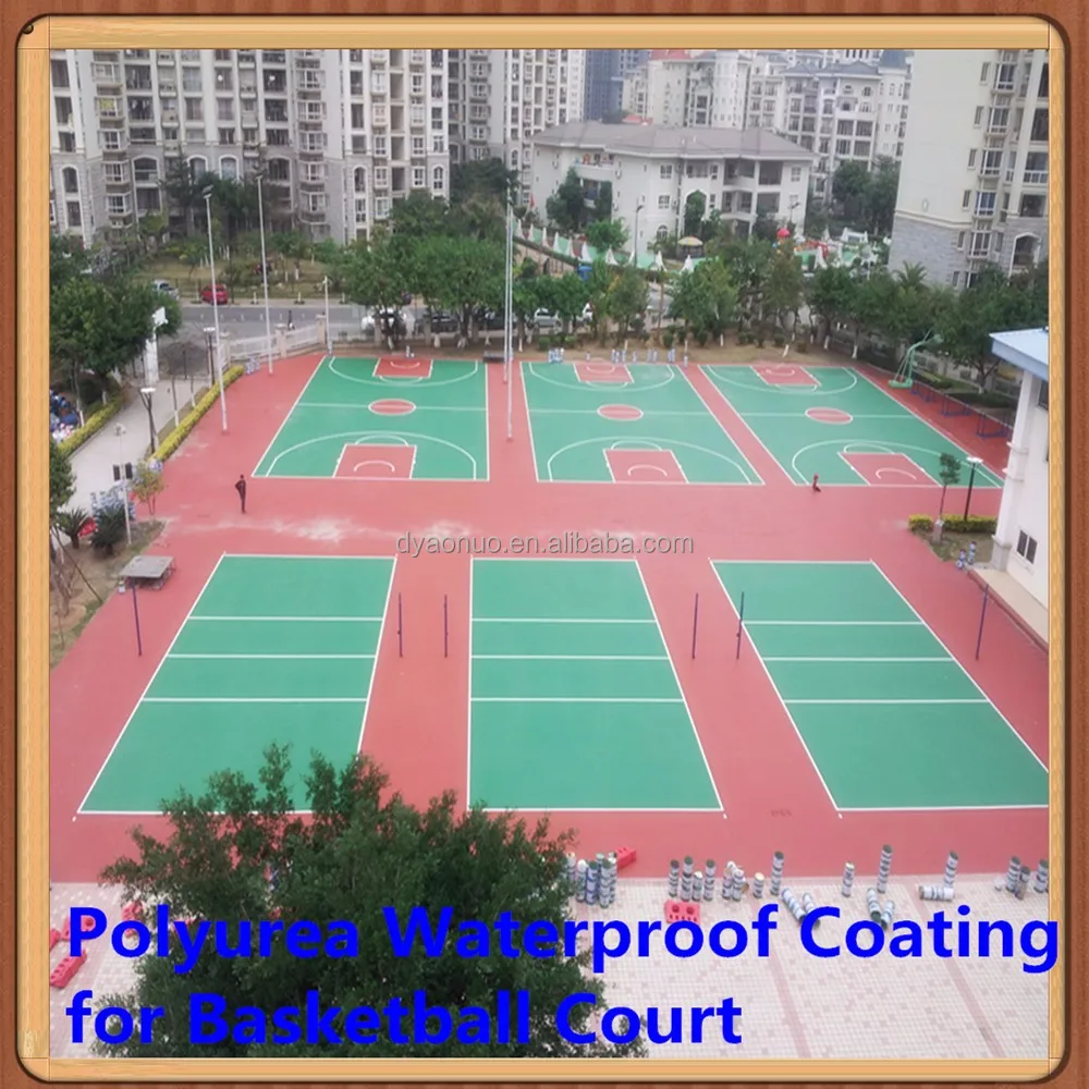first class cheap price basketball court coating spray polyurea