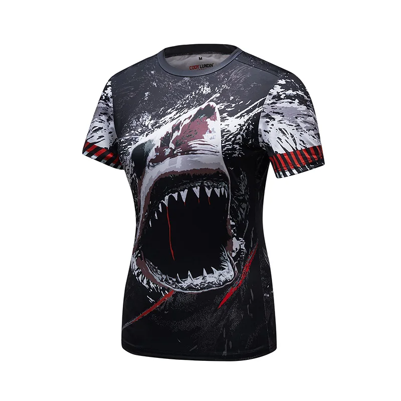 New Pattern Gym Clothing Womens Wear Digital Printing One Piece Anime T Shirts