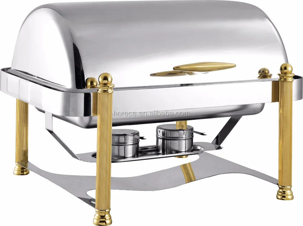 Elegant top quality catering roll top chafing dish for buffet