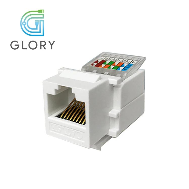 Hot Sale Communication Modular Jack For Internet Connecting  RJ45 Cat5e Keystone Jack