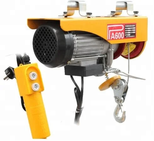 Manufacture Price PA  100kg/200kg Mini Lift Electric Wire Rope  Hoist