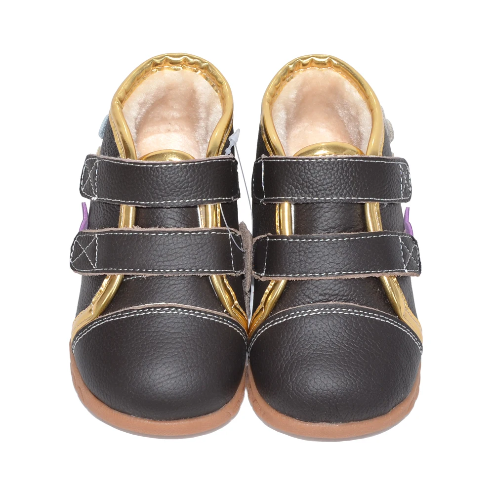 genuine leather waterproof toddler girl warm fur winter ankle boots